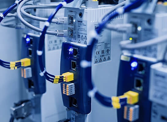 Detailed picture of Lenze drives