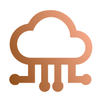 Vereinfachte Darstellung einer Wolke, von der Striche nach unten gehen