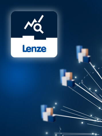 Bild mit Lenze Drives DataHub Logo